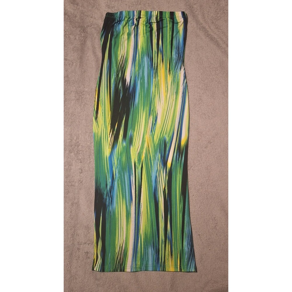 SPRING HAZE-Multi-Color Striped Maxi Skirt Elastic Waistband Size XS